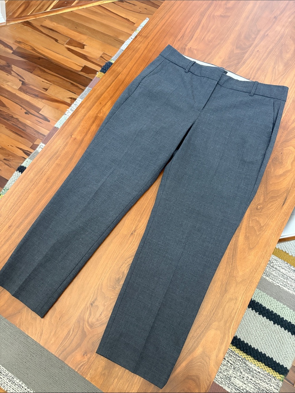 J. Crew Italian Wool Slim Leg Ankle Pants Size 12 - Picture 4 of 10